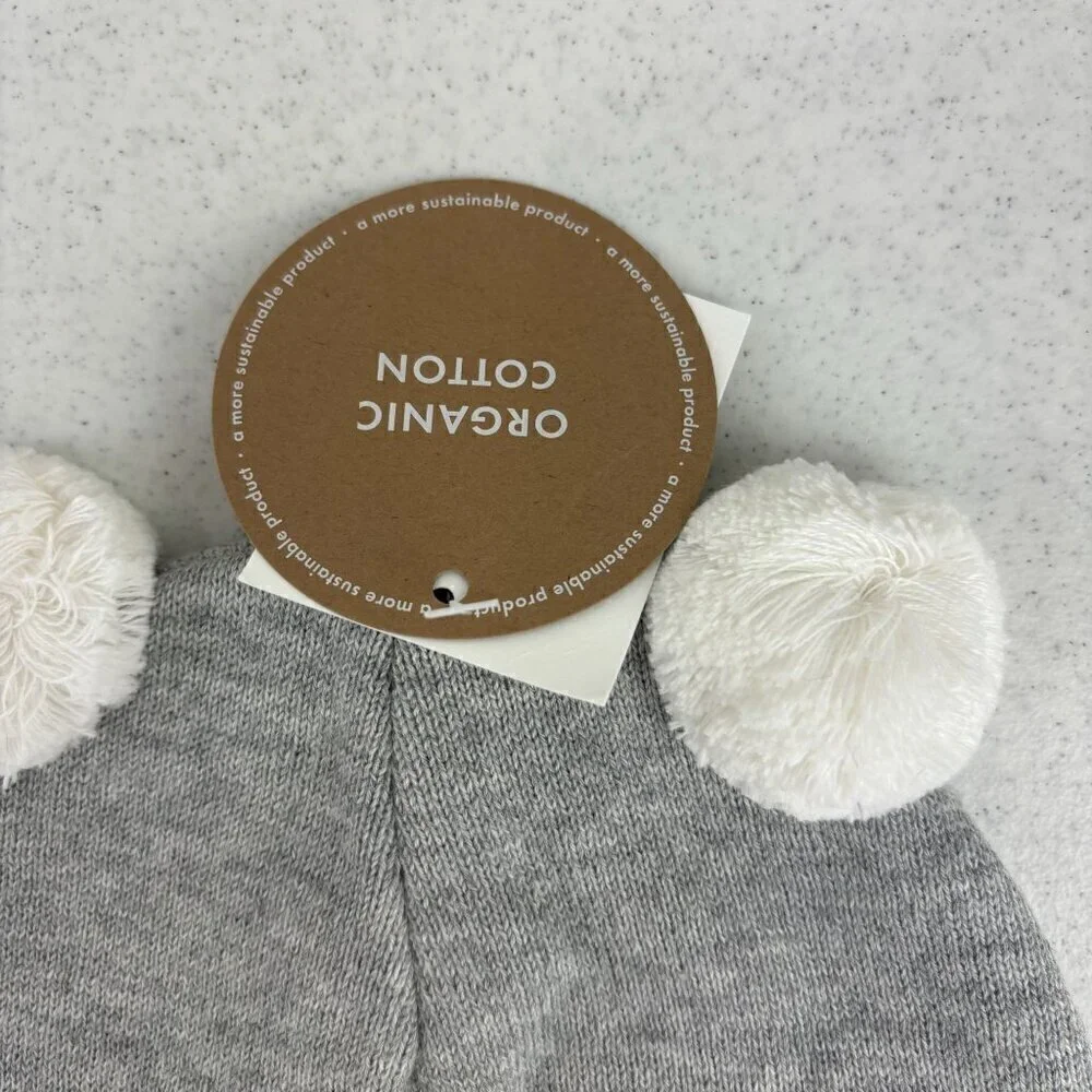 Polarn O. Pyret Gray Mouse Knit Winter Cap NWT 4-9M